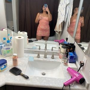 Brand new pink mini dress